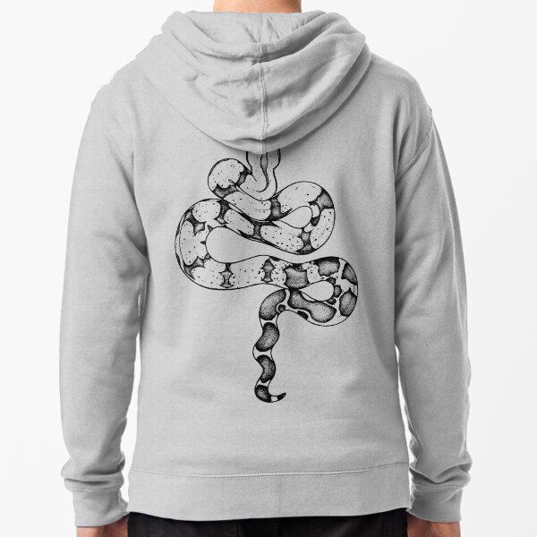 ...Snake... Zipped Hoodie