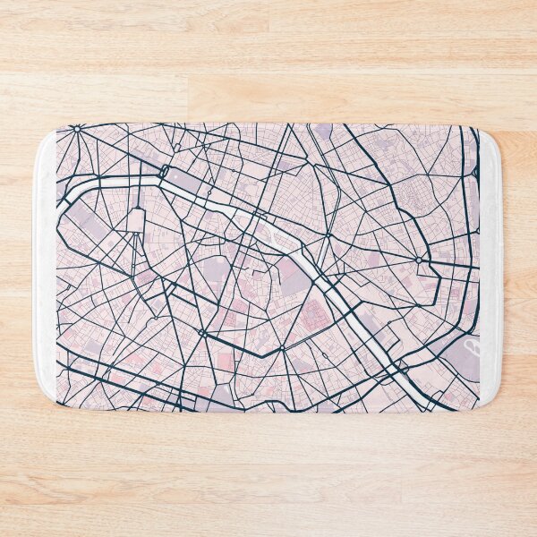 Item preview, Paris City Map, France  designed and sold by TheRedFinch.