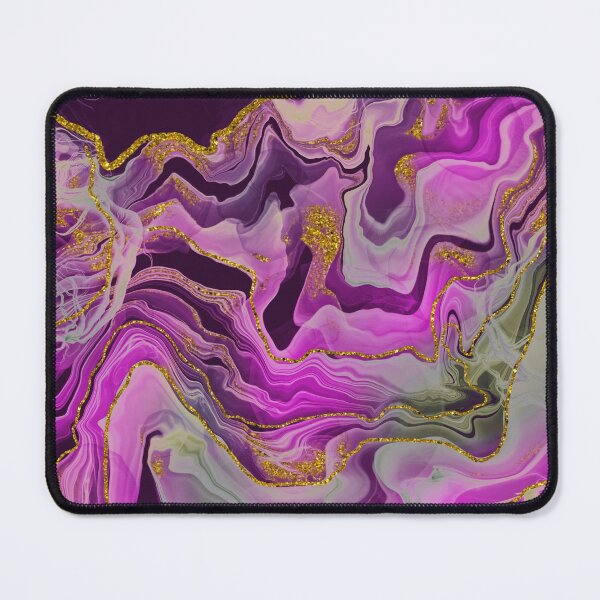 Item preview, Sparkling Ink Splashes in Mermaid Pink Colors with Gold Glitter designed and sold by WisdomInspired.
