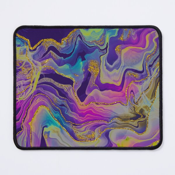 Item preview, Sparkling Ink Splashes in Mermaid Colors with Gold Glitter designed and sold by WisdomInspired.