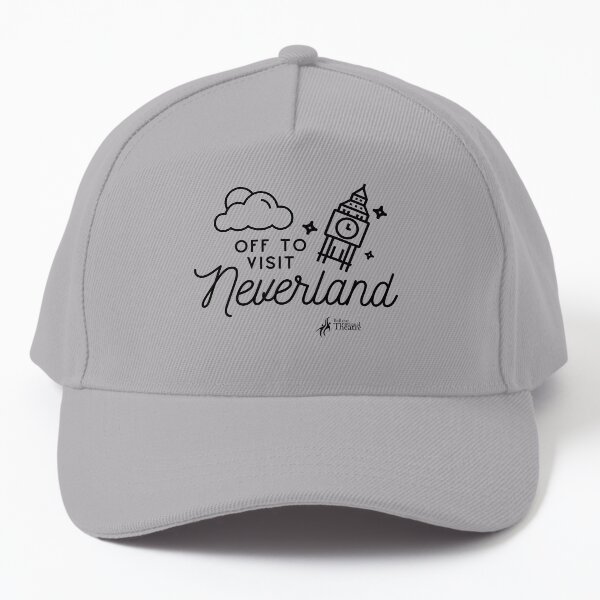 Off to Neverland in Black Baseball Cap