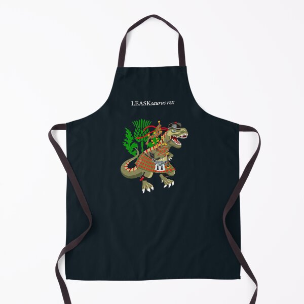 Item preview, Clanosaurus Rex LEASKsaurus rex Leask Scotland Ireland Plaid Family Tartan designed and sold by Lisa Rotenberg.