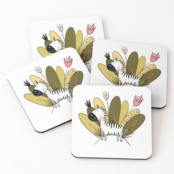 Item preview, Cartoon zebra in flowers designed and sold by Sofoxy.