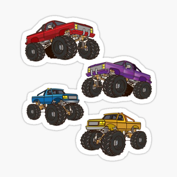 Monster Truck Stickers Truck Car Stickers Car Stickers - Temu