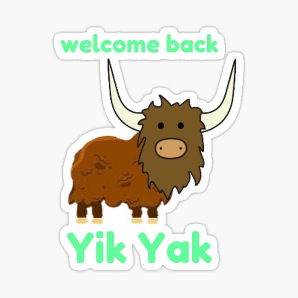 Artikel-Vorschau von Yik Yak Willkommen zurück App, designt und verkauft von CBCreations73.