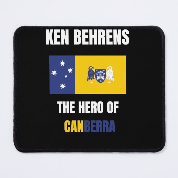 Item preview, Ken Behrens The Hero of Canberra designed and sold by ROBYNDSON.