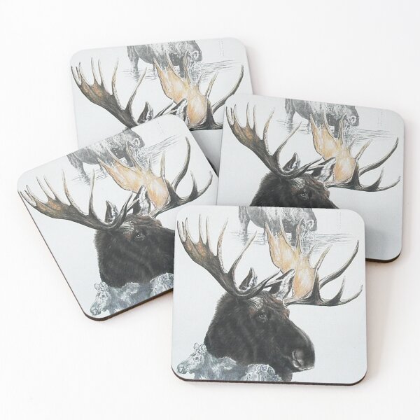 Item preview, Moose Collage designed and sold by BarbBarcikKeith.