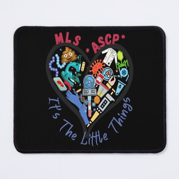 Item preview, MLS(ASCP) HEART IT'S THE LITTLE THINGS LAB TECH designed and sold by Hippiesole.