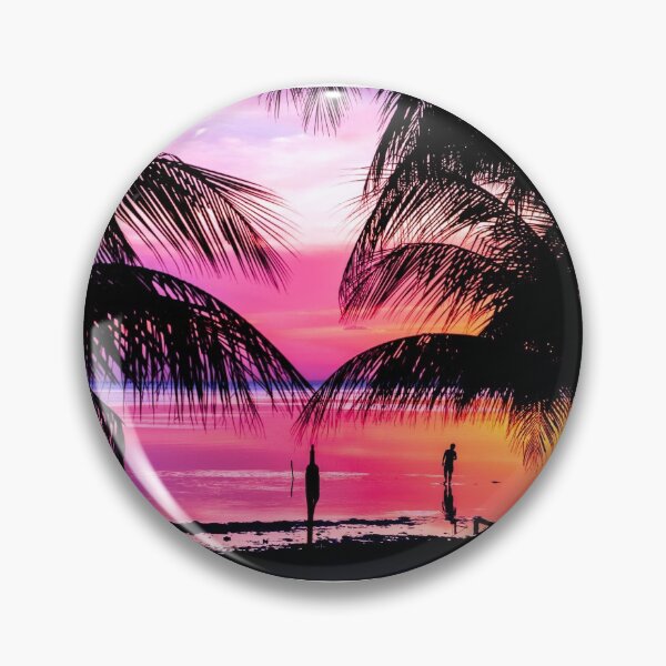 Item preview, Pink & Purple Sunset At Beautiful Beach designed and sold by AidenChen.