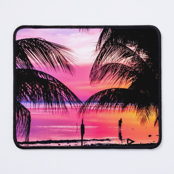 Item preview, Pink & Purple Sunset At Beautiful Beach designed and sold by AidenChen.