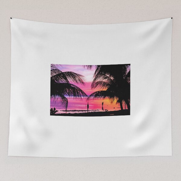 Item preview, Pink & Purple Sunset At Beautiful Beach designed and sold by AidenChen.