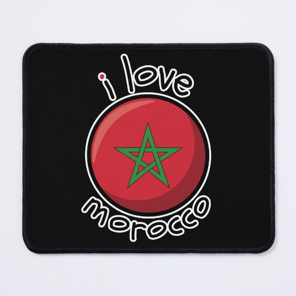 Item preview, Moroccan Flag I Love Morocco designed and sold by GBDesigner.