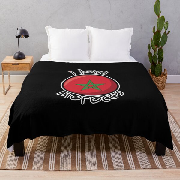 Item preview, Moroccan Flag I Love Morocco designed and sold by GBDesigner.