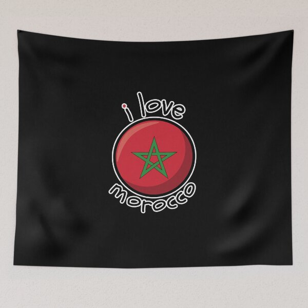 Item preview, Moroccan Flag I Love Morocco designed and sold by GBDesigner.