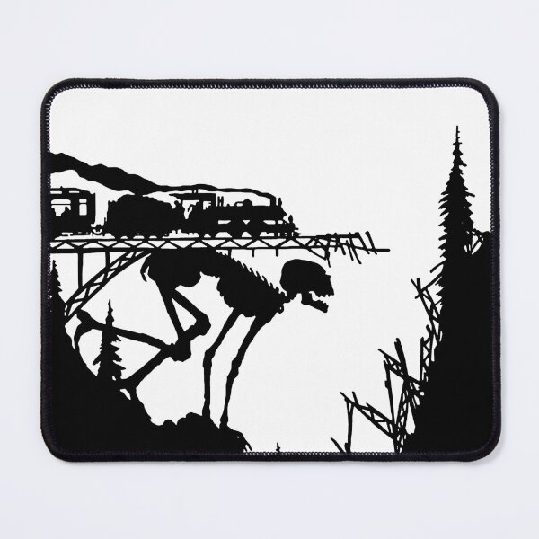 Item preview, Creepy skeleton under the fallen bridge  designed and sold by OroboroCustom.