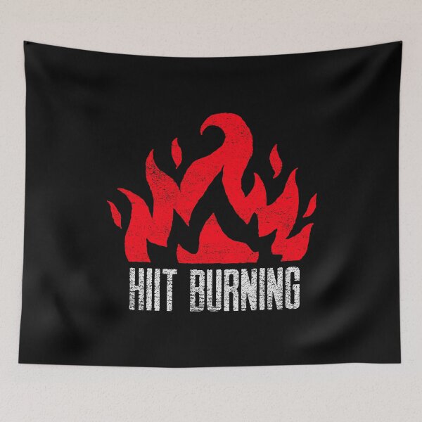 Item preview, HIIT BURNING ► HIIT // BODYBUILDING // WORKOUT // MOTIVATIONAL designed and sold by MORE-THE-BRAND.