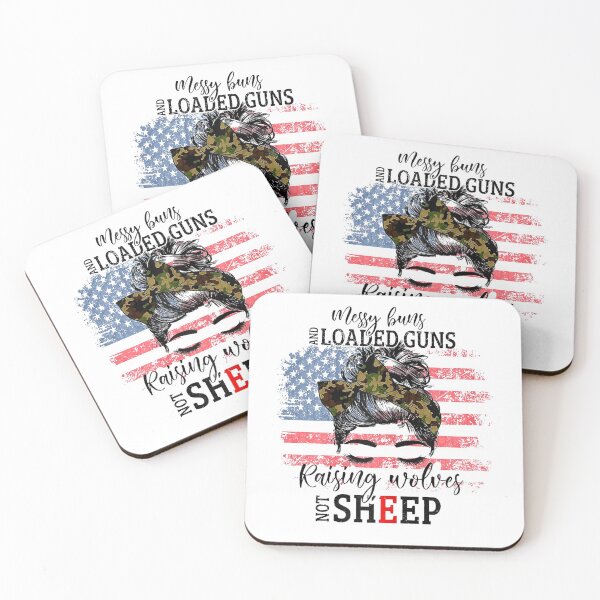 Item preview, Messy Buns And Loaded G-uns Raising Wolves Not Sheep  designed and sold by DieterShop.