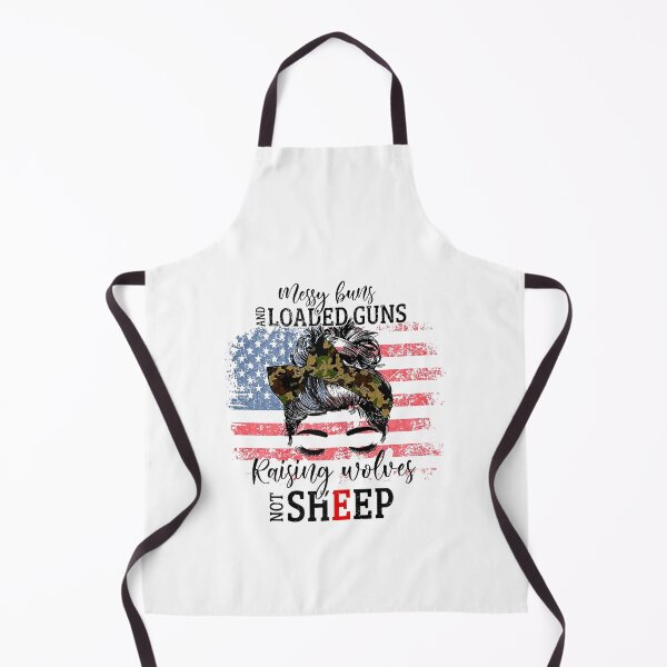 Item preview, Messy Buns And Loaded G-uns Raising Wolves Not Sheep designed and sold by DieterShop.