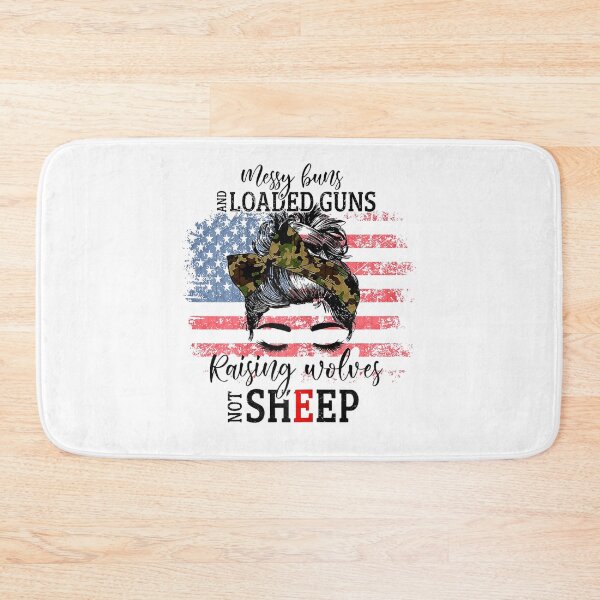 Item preview, Messy Buns And Loaded G-uns Raising Wolves Not Sheep  designed and sold by DieterShop.