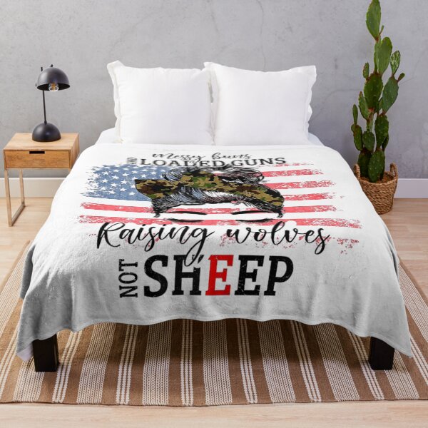 Item preview, Messy Buns And Loaded G-uns Raising Wolves Not Sheep  designed and sold by DieterShop.