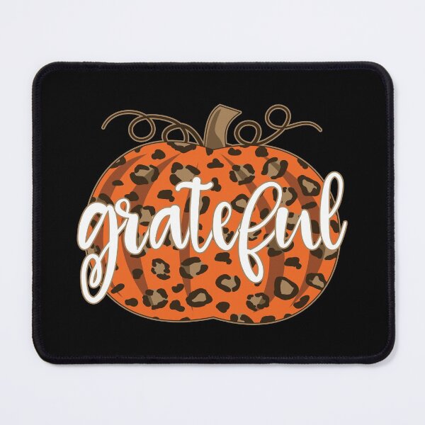 Item preview, Grateful Pumpkin Leopard Pattern Graphic Illustrations and Text Design For Thanksgiving in Fall/Autumn Season and Pumpkin Lover designed and sold by NightGleam.