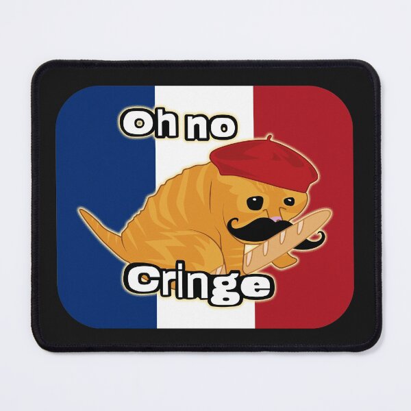 Item preview, Oh no Cringe Cat French Flag designed and sold by Rzera-.