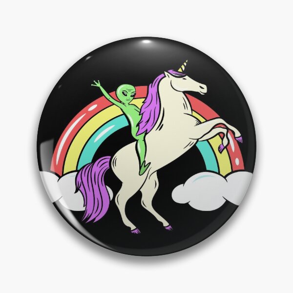 Item preview, RAINBOW UNICORN ALIEN  designed and sold by RetroPlaceee.
