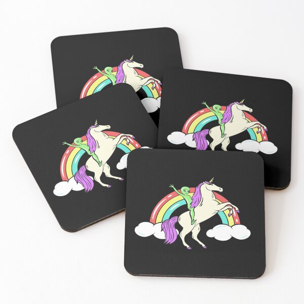 Item preview, RAINBOW UNICORN ALIEN  designed and sold by RetroPlaceee.