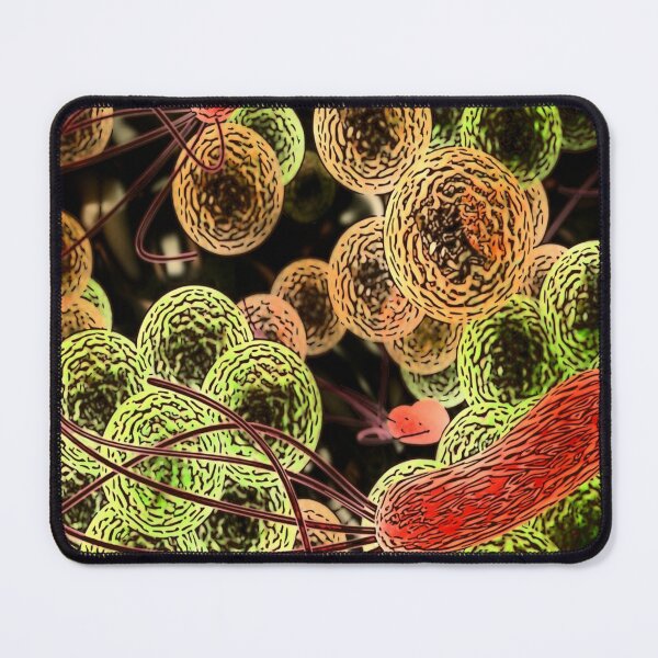 Item preview, MICROBIOLOGY 3D GENERATED IMAGE STAPH CARTOONIZED MEDICAL LABORATORY SCIENTIST designed and sold by Hippiesole.