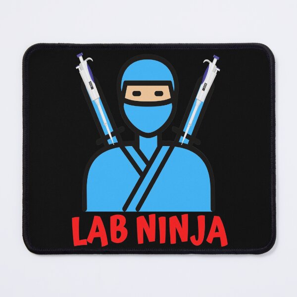 Item preview, LAB NINJA WITH PIPETTES MEDICAL LABORATORY SCIENTIST  designed and sold by Hippiesole.
