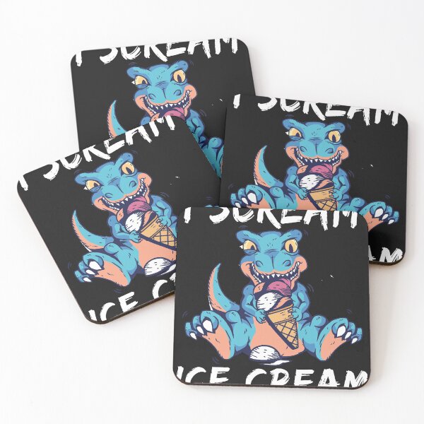 Item preview, Kawaii Scream Ice Cream Cold Dessert Sweet Snack Dinosaur designed and sold by fantasyy.