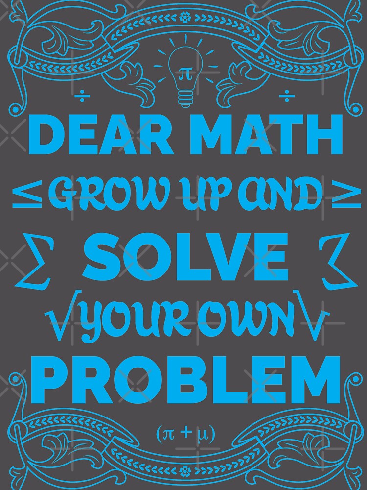 Thumbnail 6 of 6, Premium Oversized Hoodie, Dear Math Grow Up And Solve Your Own Problem designed and sold by Raveen-Create.