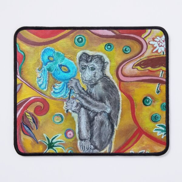 Item preview, Masquerade.Monkey. Oil painting. designed and sold by MariaSibireva.