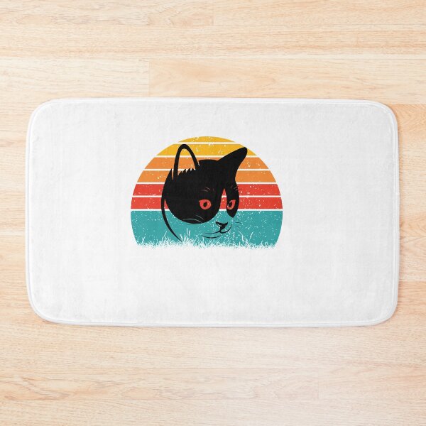 Item preview, Cute Cat with Sunset Colorful Background  designed and sold by HASSANBADRI2050.