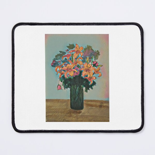 Item preview, Orange Lilies and a Green Vase designed and sold by annettetyson.