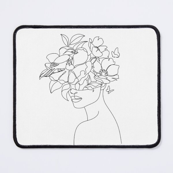 Item preview, Abstract face one line modern drawing. Portrait in minimalistic style. designed and sold by OneLinePrint.