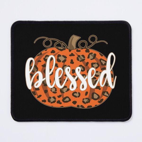 Item preview, Blessed Pumpkin Leopard Pattern Graphic Illustrations and Text Design For Thanksgiving in Fall/Autumn Season and Pumpkin Lover designed and sold by NightGleam.
