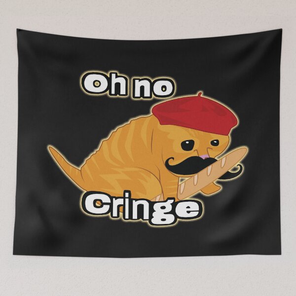 Item preview, Oh no Cringe Cat French designed and sold by Rzera-.