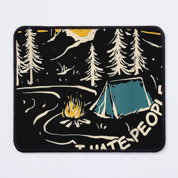 Item preview, CAMPING I Hate People Vintage Hiking Outdoor Retro Camper designed and sold by JImmieMGregor.