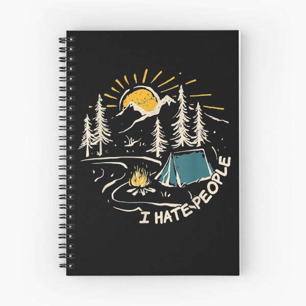 Item preview, CAMPING I Hate People Vintage Hiking Outdoor Retro Camper designed and sold by JImmieMGregor.