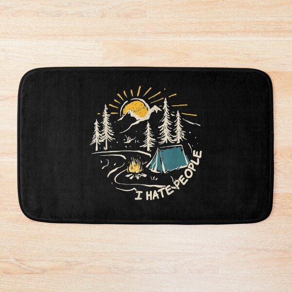 Item preview, CAMPING I Hate People Vintage Hiking Outdoor Retro Camper designed and sold by JImmieMGregor.
