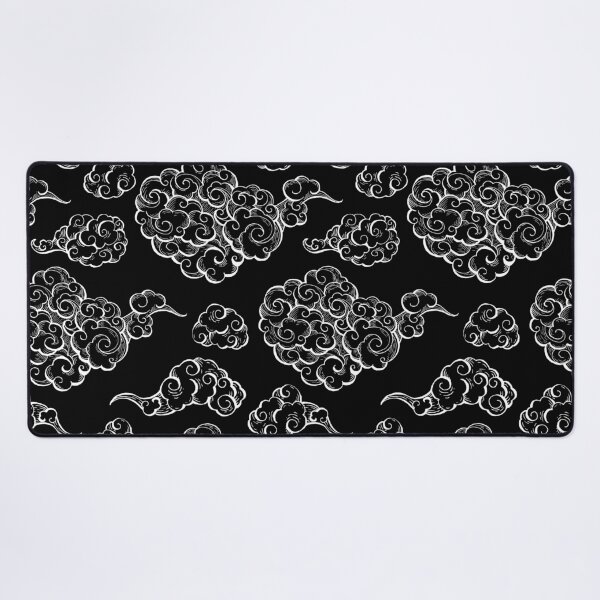 Japanese wind clouds pattern Desk Mat
