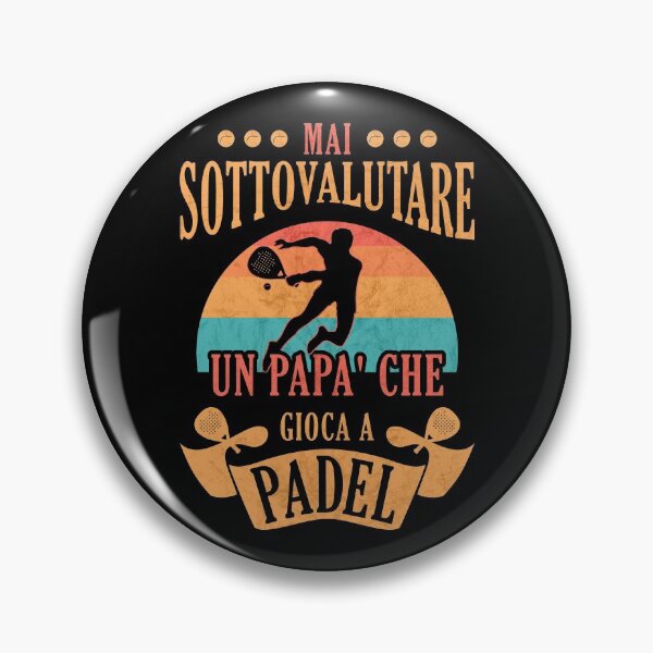 Item preview, Funny Padel Never Underestimate A Dad Playing Padel in Italian designed and sold by grinta2021.