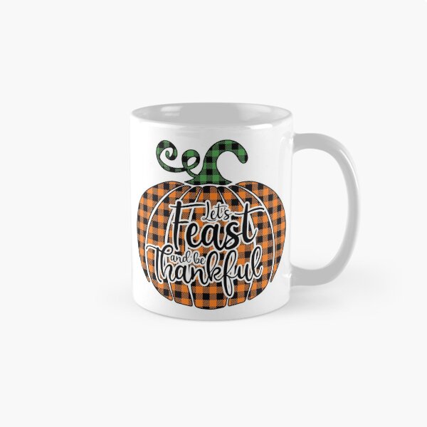 Item preview, Let's Feast & Be Thankful: Buffalo Plaid Pumpkin designed and sold by Happy Puppy Print On Demand.