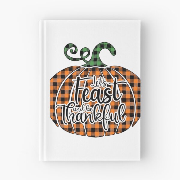 Item preview, Let's Feast & Be Thankful: Buffalo Plaid Pumpkin designed and sold by Happy Puppy Print On Demand.