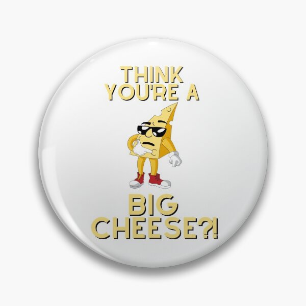 Item preview, Think You're A Big Cheese?! - Unisex White T-Shirt - Funny Joke Design for Hot Shots, CEO, Chancers, Wannabes, Bosses etc designed and sold by raretshirtsuk.