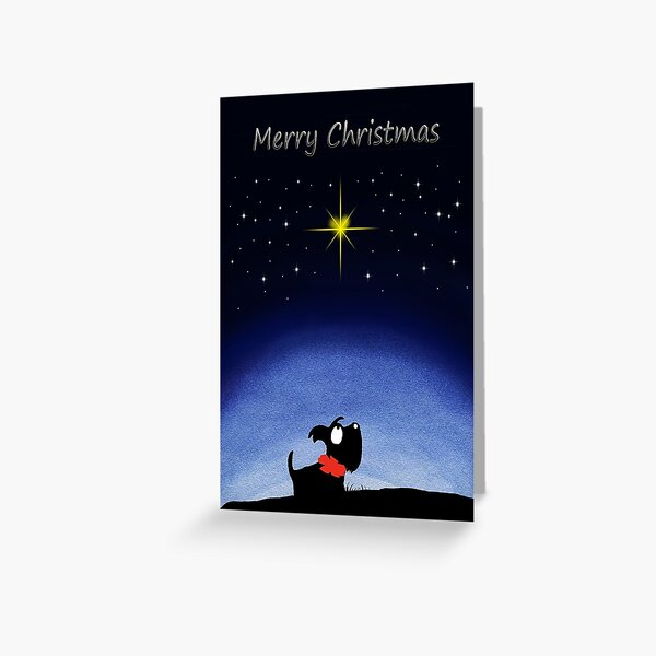 Scottie Dog 'Merry Christmas' Greeting Card