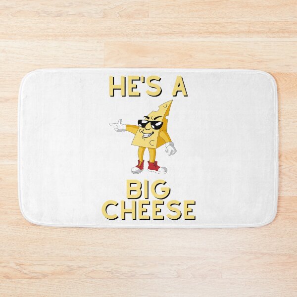 Item preview, He's A Big Cheese - Unisex White T-Shirt - Funny Joke Design for Hot Shots, CEO, Chancers, Wannabes, Bosses etc designed and sold by raretshirtsuk.