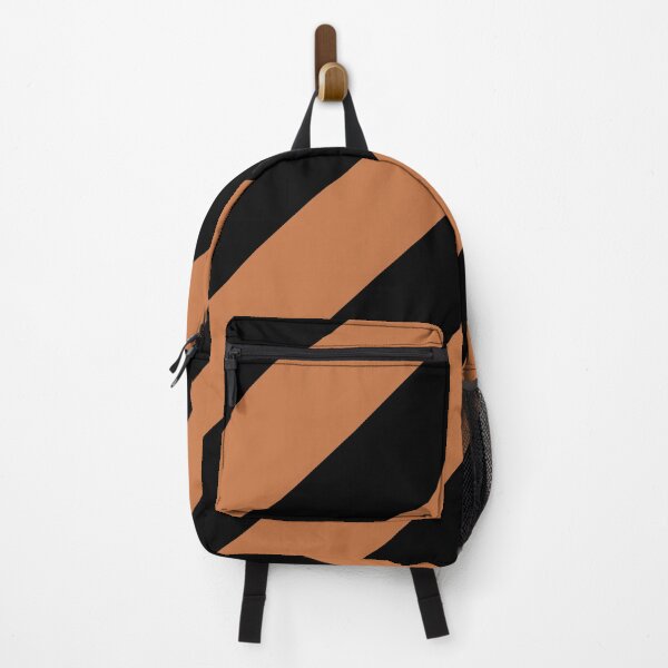 Item preview, Orange and Black Diagonal Stripe Pattern 2022 Trending Color - Hue - Shade - Colour Pantone Tomato Cream 16-1348 designed and sold by ColorOfTheYears.
