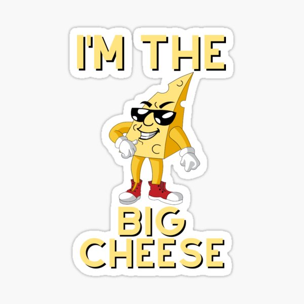 Item preview, I'm The Big Cheese - Unisex White T-Shirt - Funny Joke Design for Hot Shots, CEO, Chancers, Wannabes, Bosses etc designed and sold by raretshirtsuk.